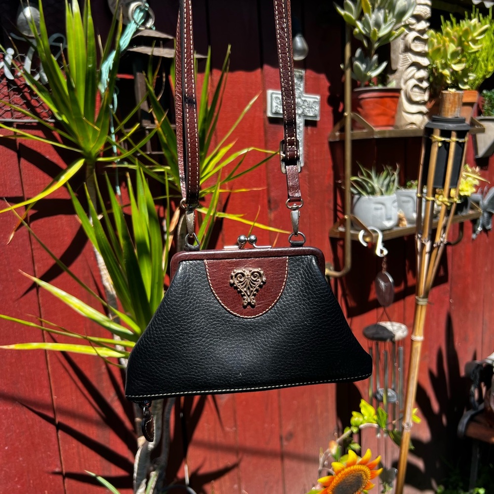 Brighton Black and Brown Shoulder Bag